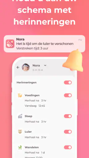 Borstvoeding app Baby tracker screenshot
