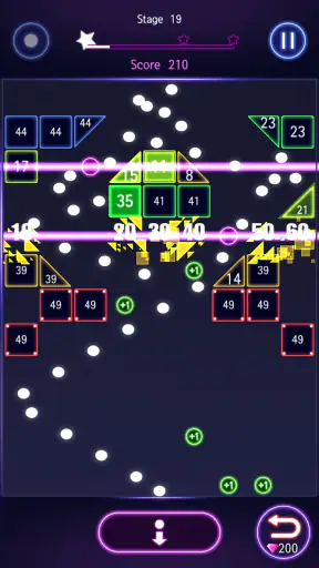 Bricks Breaker Hit - Glow Ball screenshot