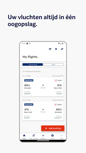 Brussels Airlines screenshot
