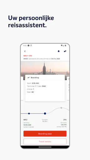 Brussels Airlines screenshot