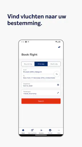 Brussels Airlines screenshot