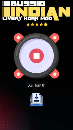 Bussid Indian Livery Horn Mod screenshot