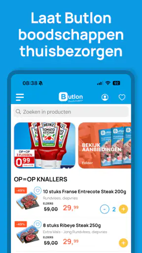 Butlon boodschappen screenshot