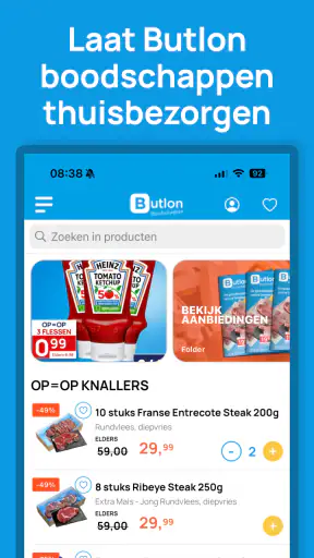 Butlon boodschappen screenshot