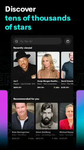Cameo - Personal celeb videos screenshot