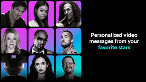 Cameo - Personal celeb videos screenshot