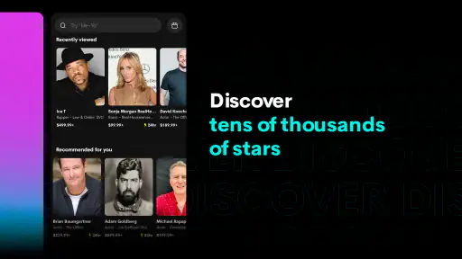 Cameo - Personal celeb videos screenshot