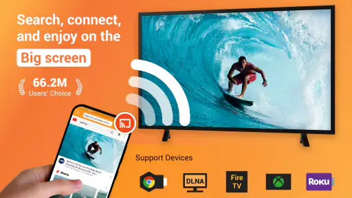 Cast video naar TV, Chromecast screenshot