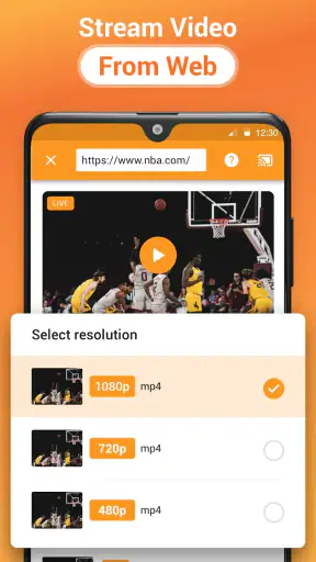 Cast video naar TV, Chromecast screenshot