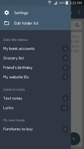 ClevNote - Kladblok, Checklist screenshot