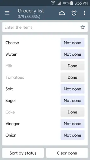 ClevNote - Kladblok, Checklist screenshot