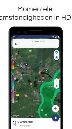 Clime: weer- en buienradar screenshot