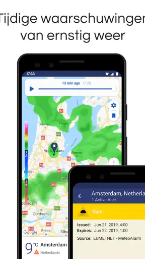 Clime: weer- en buienradar screenshot