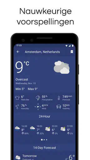 Clime: weer- en buienradar screenshot