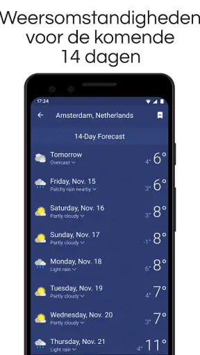 Clime: weer- en buienradar screenshot