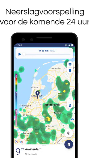 Clime: weer- en buienradar screenshot