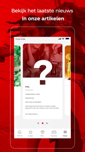 Coca-Cola App: Speel & Win screenshot