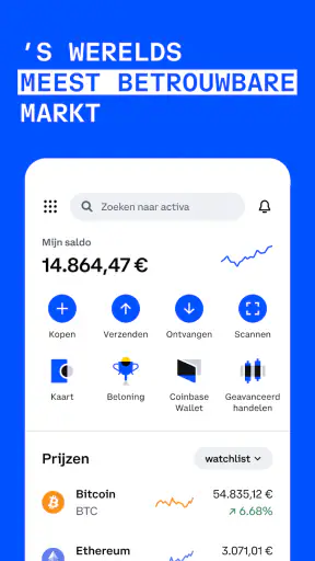 Coinbase: Koop Bitcoin & Ether screenshot