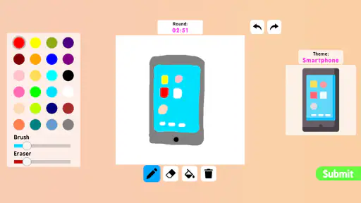 Coloring games: speed drawing screenshot