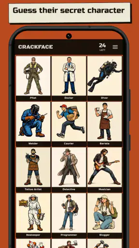 Crackface: Guess the Character screenshot