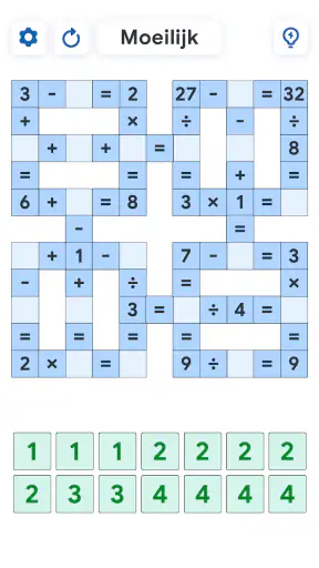 Crossmath - Wiskundepuzzel screenshot
