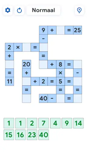 Crossmath - Wiskundepuzzel screenshot