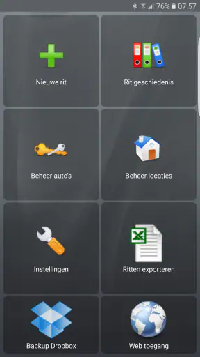 CTA Rit Registratie FULL screenshot