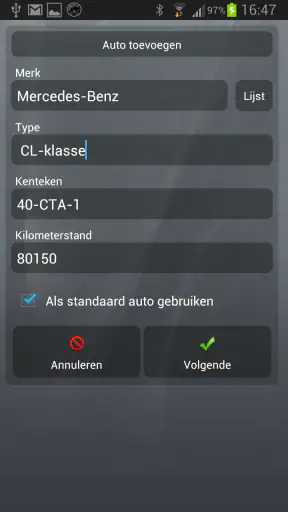 CTA Rit Registratie FULL screenshot