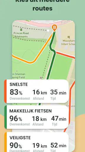 Cyclers–Fietsnavigatie & Kaart screenshot