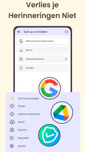 Dagboek: versleutelde notities screenshot