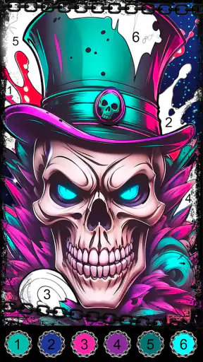 Dark, Horror Color by Number screenshot