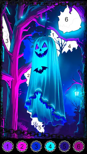 Dark, Horror Color by Number screenshot