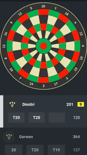 DARTS Scorebord 2025 screenshot