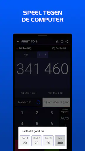 Darts Scorebord screenshot