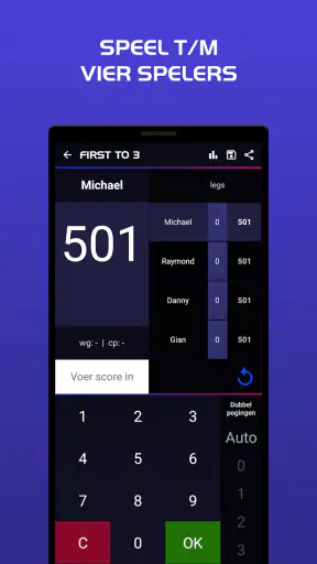 Darts Scorebord screenshot