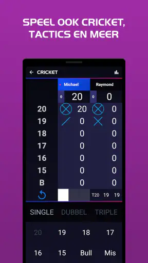 Darts Scorebord screenshot
