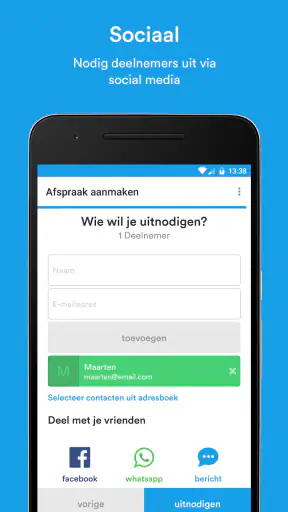 Datumprikker screenshot