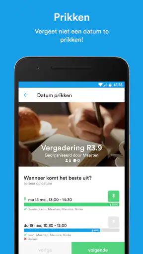 Datumprikker screenshot