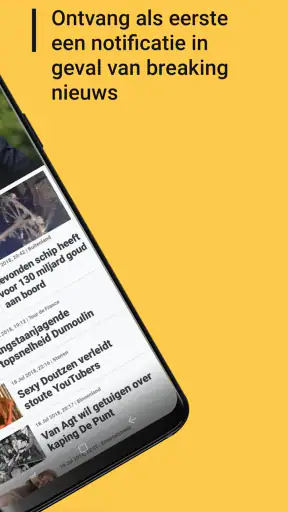 De Telegraaf nieuws-app screenshot