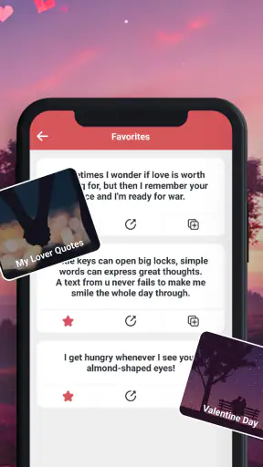 Deepfeeld Message screenshot
