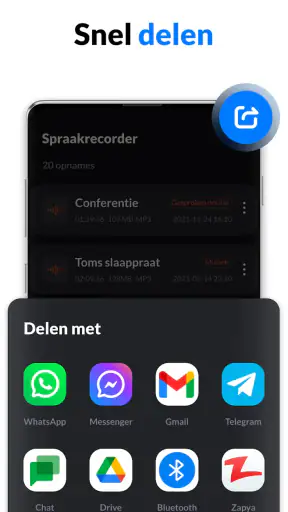 Dictafoon en Spraakrecorder screenshot