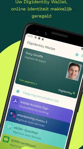 Digidentity Wallet screenshot