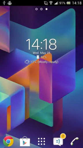 Digital Clock & Weather Widget screenshot