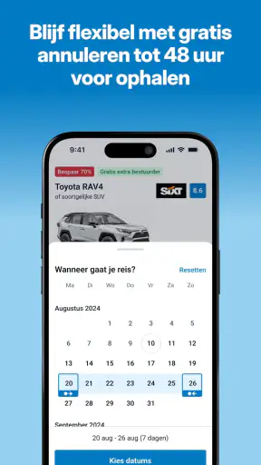 DiscoverCars.com–huurauto app screenshot