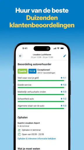 DiscoverCars.com–huurauto app screenshot