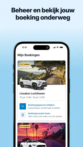 DiscoverCars.com–huurauto app screenshot