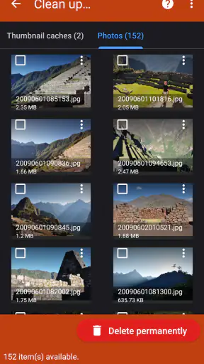 DiskDigger photo/file recovery screenshot