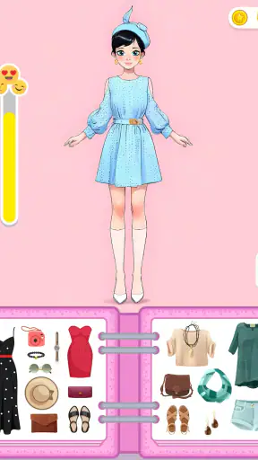 DIY-Sticker pop-aankleed spel screenshot