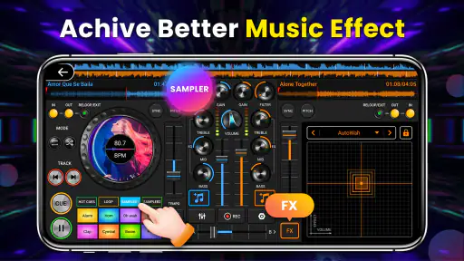 DJ-muziekmixer - 3D DJ-speler screenshot