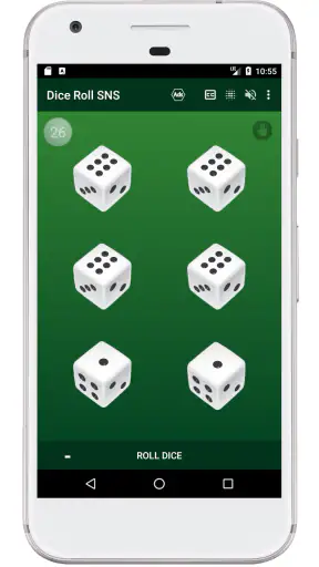 Dobbelsteenworp SNS screenshot